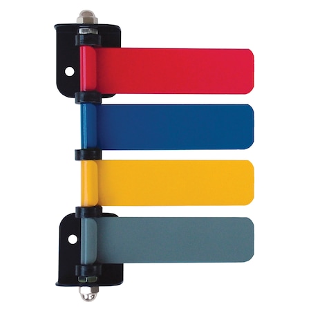 Omnimed Room ID Flag System, 4" Std 4 Color Set (Quickly & Clearly Alert Staff 291834